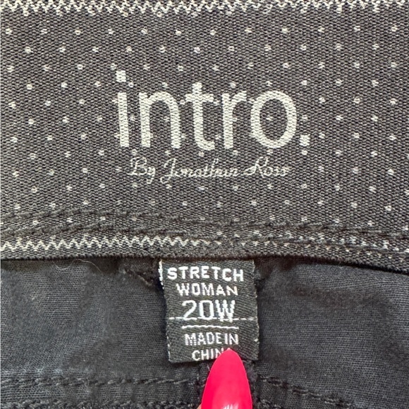 Intro by Jonathan Ross Comfort Waist Stretch Black Women’s Pants (Sz 20W) - Picture 9 of 10